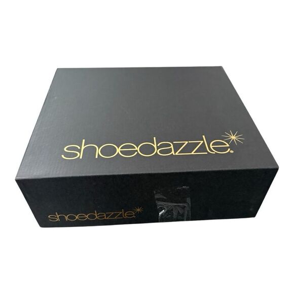 Shoe Dazzle Ysabella Over The Knee Heeled Black Boots Women's Size 10 D Wide - Picture 9 of 10